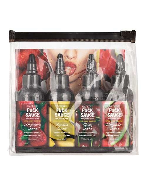 Fuck Sauce Flavored Water Based Personal Lubricant Variety 4 Pack - 2 oz Each