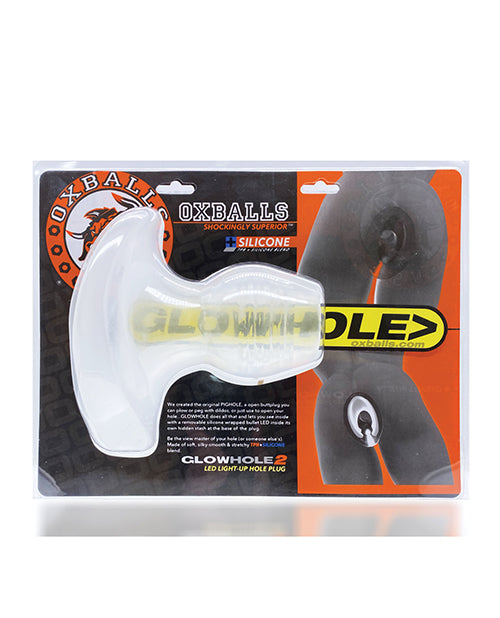 Oxballs Glowhole 2 Hollow Buttplug W/led Insert Large