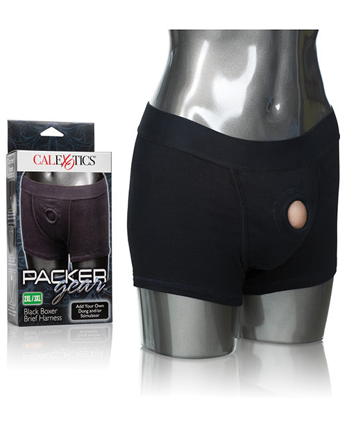 Packer Gear Boxer Brief Harness - Black